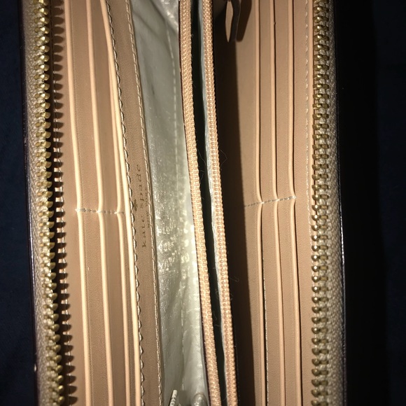 Large Beige Kate Spade Wallet - Picture 3 of 3